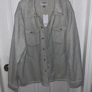 Goodfellow & Co Gray Button-Up Jacket